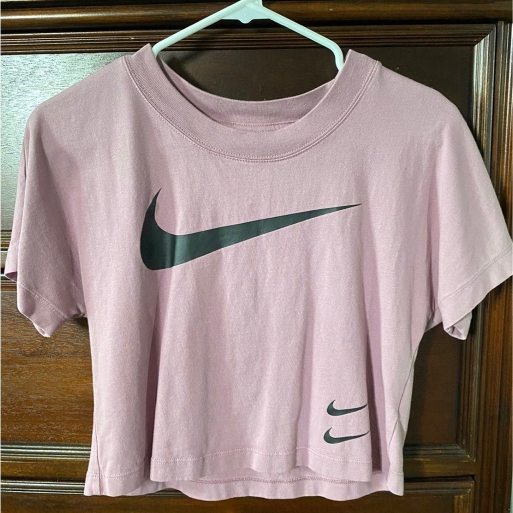 Nike Pink Cropped T-Shirt